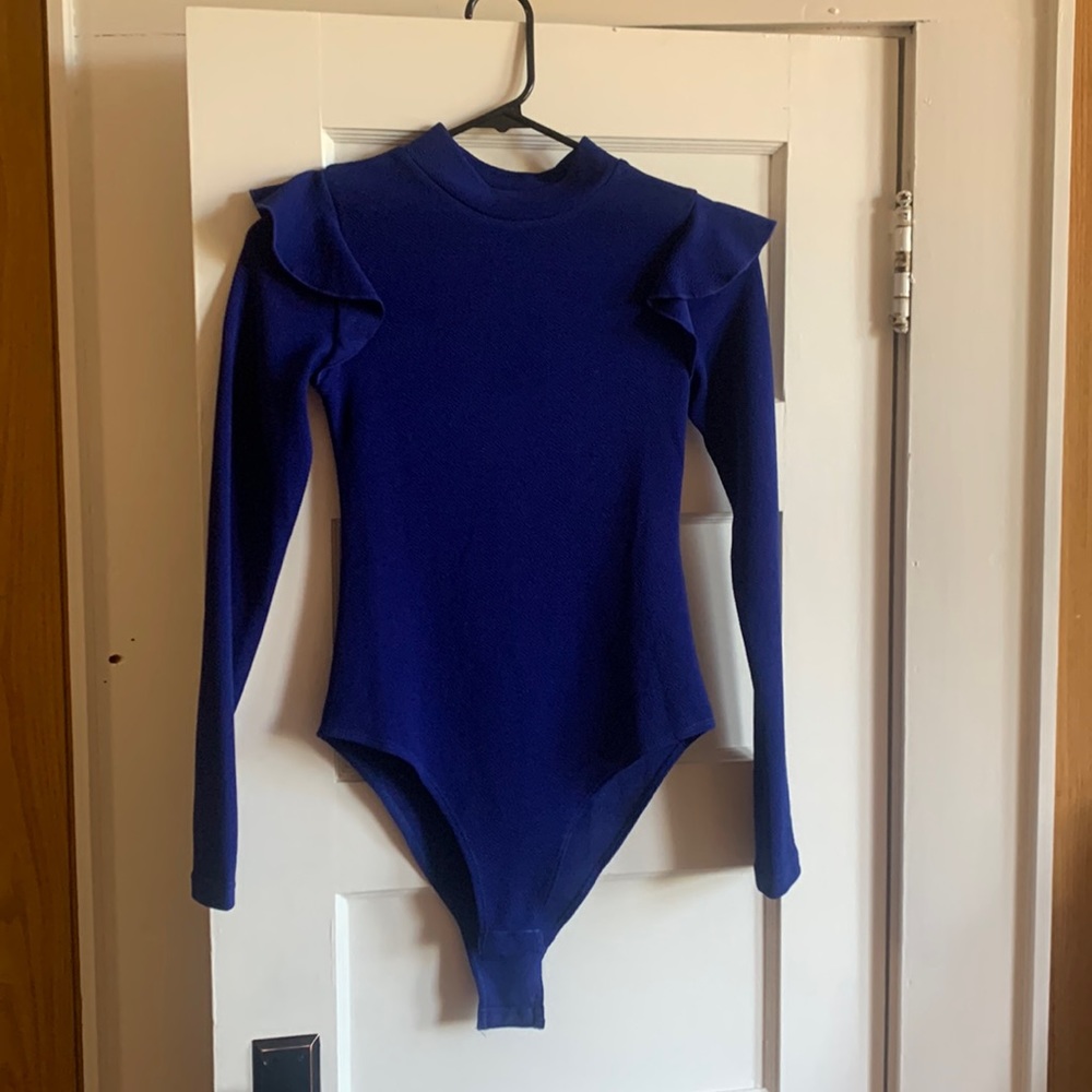 Ruffle long sleeve bodysuit
